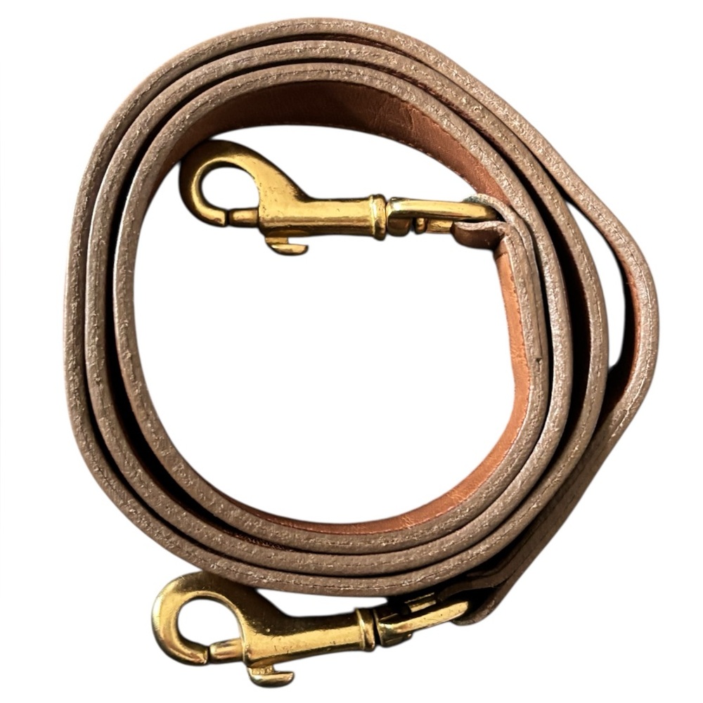 Coach Vintage Leather Bag Strap with Gold Hardware